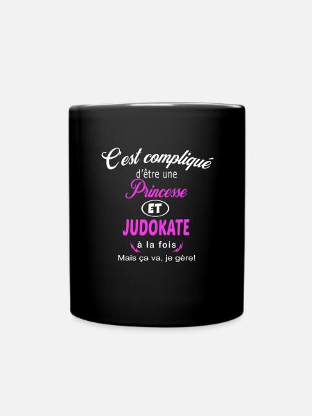 c'est compliqué princesse et judokate - Mug uni - noir