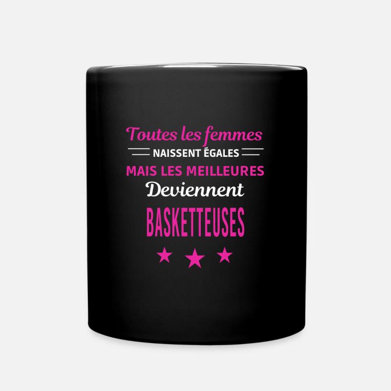 femmes naissent les meilleurs basketteuses - Mug uni - noir