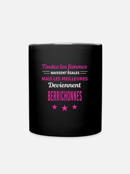 femmes naissent les meilleurs Berrichonnes - Mug uni - noir