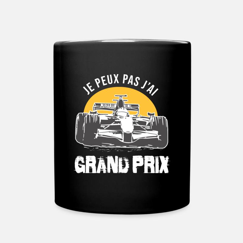 Je peux pas j ai Grand Prix course automobile - Mug uni - noir