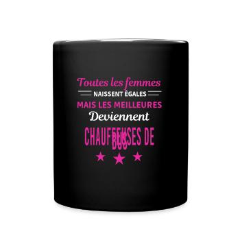 tous les hommes naissent égaux Cuisiniers - Mug uni - noir - Devant