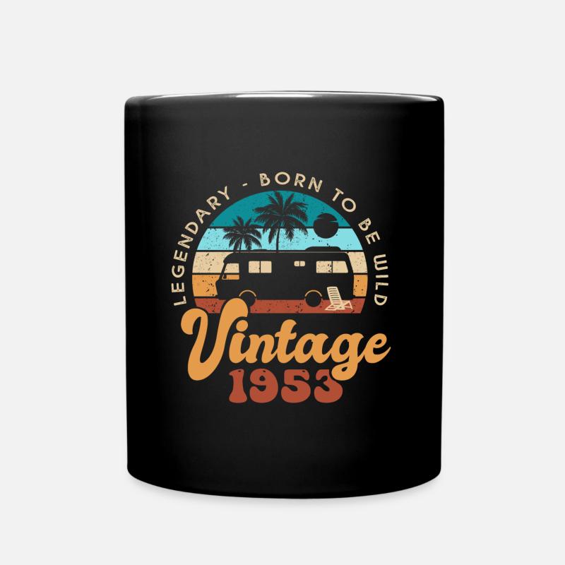 70 Years Anniversary 70 Years Born in 1953 - Full Colour Mug - black