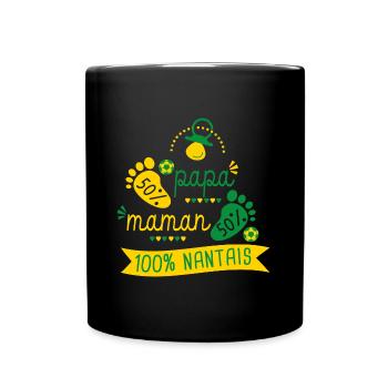 Naissance supporter football Nantes Nantais - Mug uni - noir - Devant