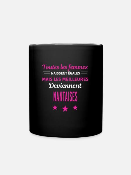 femmes naissent les meilleurs Nantaises - Mug uni - noir
