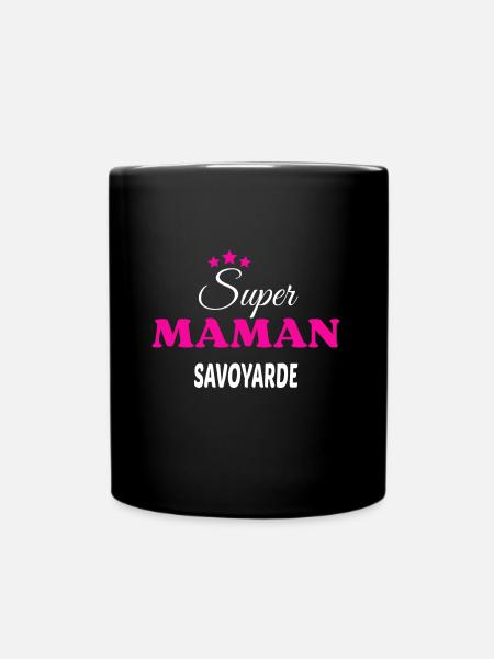 Super maman Savoyarde citation - Mug uni - noir