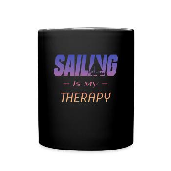 sailing - Tasse einfarbig - Schwarz - Vorne