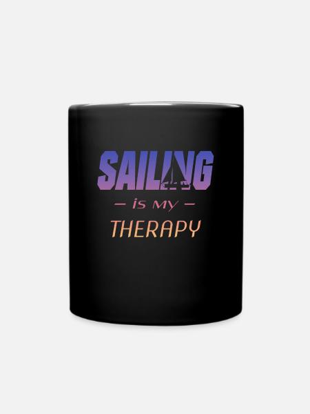 sailing - Tasse einfarbig - Schwarz