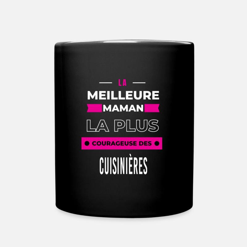 Le meilleur maman plus courageuse des cuisinières - Mug uni - noir