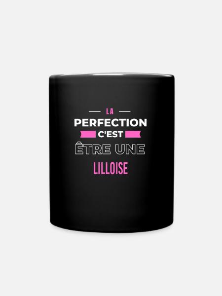 La perfection, c'est être une Lilloise - Mug uni - noir