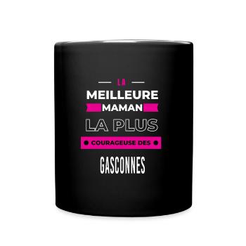La meilleure maman plus courageuse des Gasconnes - Mug uni - noir - Devant