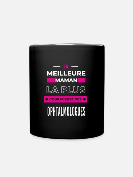 La meilleure maman courageuse des ophtalmologues - Mug uni - noir