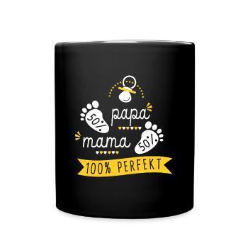 Baby Geburt Schwangerschaft Schwangerschaft Perfekt - Tasse einfarbig - Schwarz - Vorne