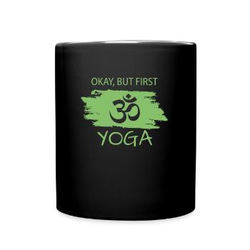 yoga - Tasse einfarbig - Schwarz - Vorne
