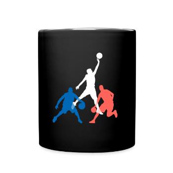Basketball joueur de basketball supporter - Mug uni - noir - Devant