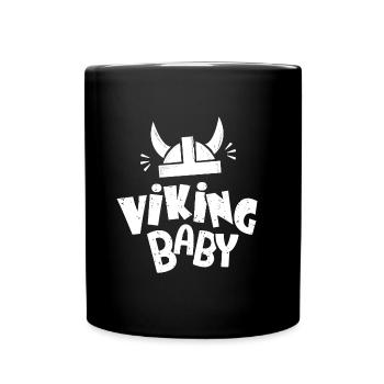 vikinger baby bébé danemark suéde norvége finlande - Mug uni - noir - Devant