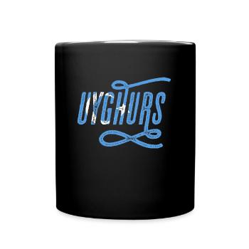 uyghurs uiguren - Tasse einfarbig - Schwarz - Vorne