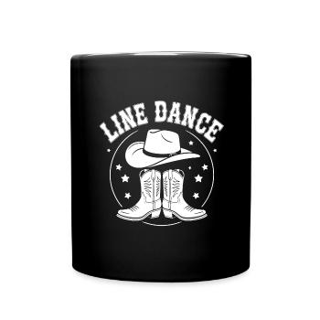 La danse en ligne est mon passe-temps. Conception de danse en ligne cool pour - Mug uni - noir - Devant
