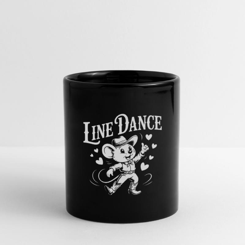 Line Dance Mouse Funny Mouse Dancing Line Dance Full Colour Mug