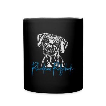 RHODESIAN RIDGEBACK Wilsigns Hundemotiv Löwenhund - Tasse einfarbig - Schwarz - Vorne