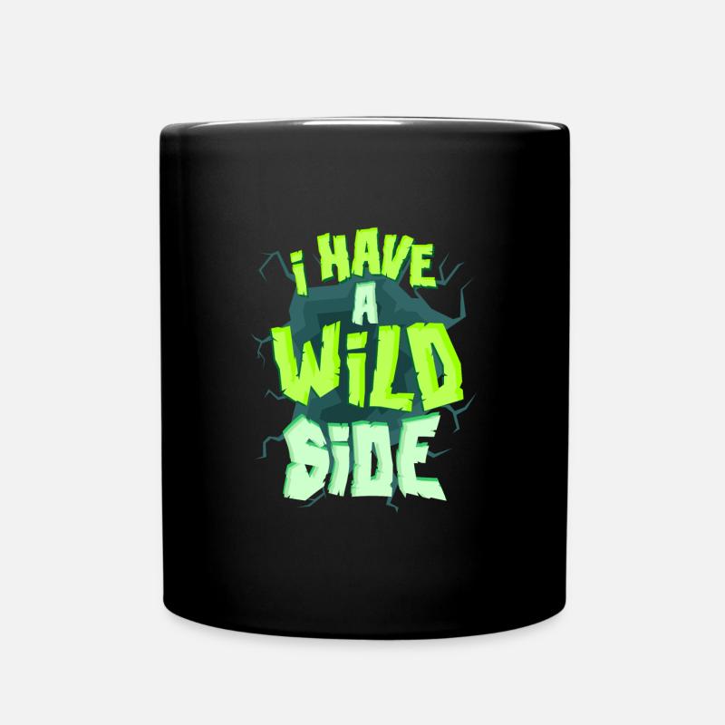 t shirt mit spruch - Wild Side - Tasse einfarbig - Schwarz