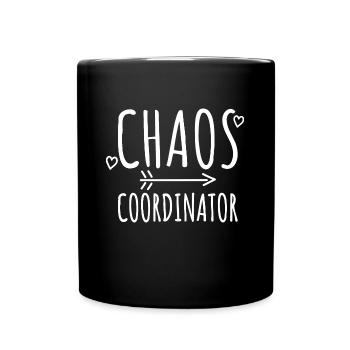 Enseignante Enseignante Kita Mère - Coordinatrice Chaos - Mug uni - noir - Devant