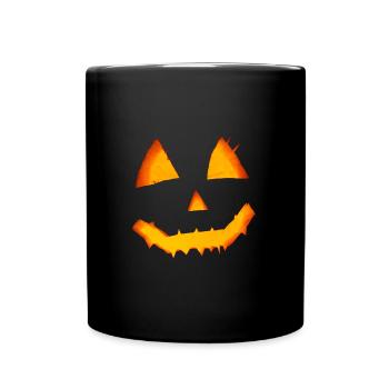citrouille - Mug uni - noir - Devant