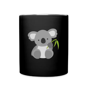 Koala Baby - Süß Australien - Geschenkidee - Tasse einfarbig - Schwarz - Vorne