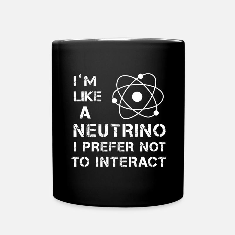Neutrino Physik - Tasse einfarbig - Schwarz
