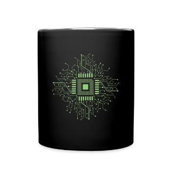 Électronique de microcontrôleur - Mug uni - noir - Devant