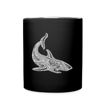 Hai - Tasse einfarbig - Schwarz - Vorne