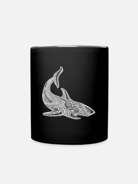 Hai - Tasse einfarbig - Schwarz