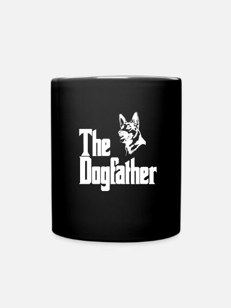 The Dogfather Schäferhund - Tasse einfarbig - Schwarz
