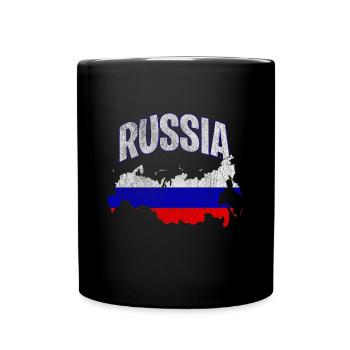 Russie - Mug uni - noir - Devant