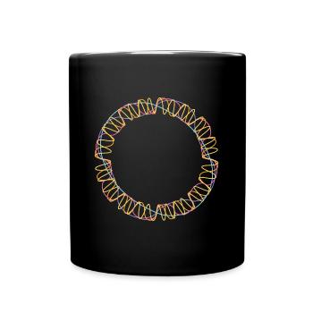 Stringtheorie Wissenschaft - Tasse einfarbig - Schwarz - Vorne