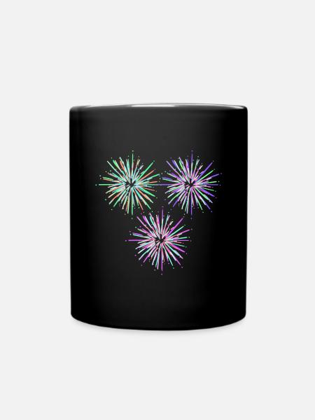 Fusée de feu d'artifice - Mug uni - noir