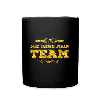 mon équipe d'or - Mug uni - noir - Devant