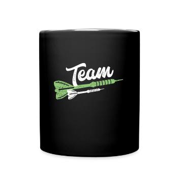 fléchettes fléchettes équipe - Mug uni - noir - Devant