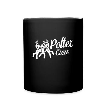 Polter Crew Polterabend Team - Tasse einfarbig - Schwarz - Vorne