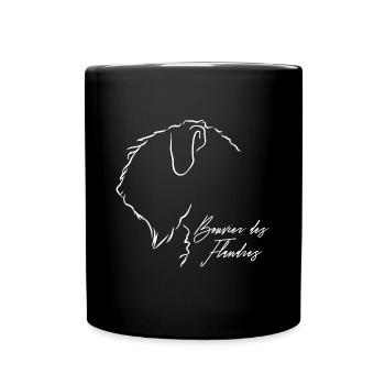 BOUVIER DES FLANDRES CHIEN WILSIGNS Chien IGP - Mug uni - noir - Devant