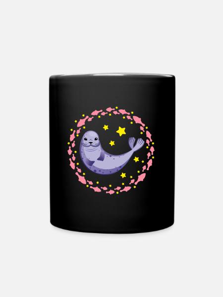 Drôle de sceau drôle de sceau - Mug uni - noir