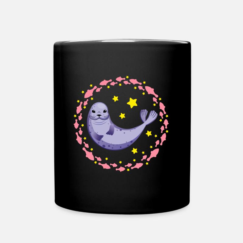 Drôle de sceau drôle de sceau - Mug uni - noir
