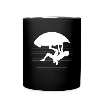Climbing Climbing Mountaineering Climbing wall - Full Colour Mug - black - Front