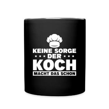 Kochen Ausbildung zum Koch Geschenk - Tasse einfarbig - Schwarz - Vorne