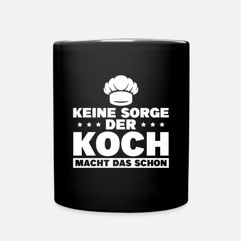Kochen Ausbildung zum Koch Geschenk - Tasse einfarbig - Schwarz