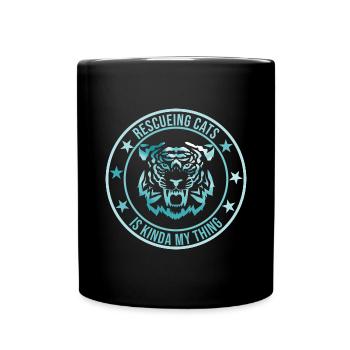 SAUVETAGE ANIMAL AIDE AUX ANIMAUX - Mug uni - noir - Devant