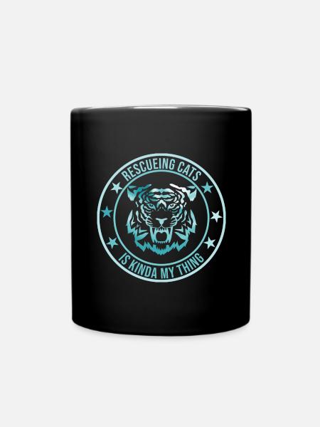 TIERRETTUNG TIERHILFE - Tasse einfarbig - Schwarz