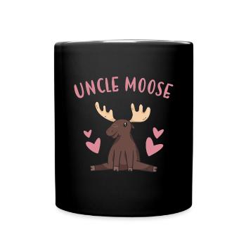 Elk Uncle Moose - Full Colour Mug - black - Front