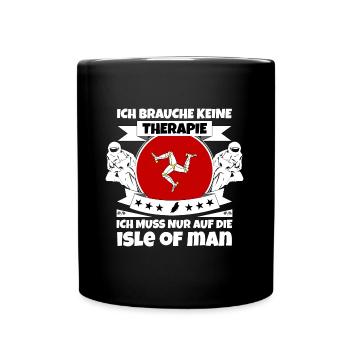 Isle of Man Flagge Triskele Flag of Isle of Man - Tasse einfarbig - Schwarz - Vorne