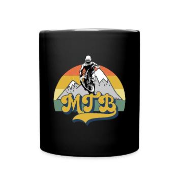 Vélo de montagne Cyclisme Cyclisme Cyclisme - Mug uni - noir - Devant
