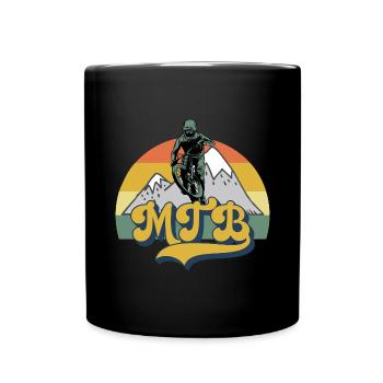 Vélo de montagne Cyclisme Cyclisme Cyclisme - Mug uni - noir - Devant